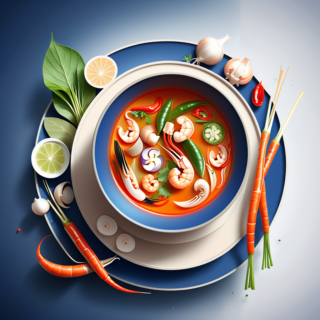Tom Yum Goong, soupe thaïlandaise acidulée et parfumée